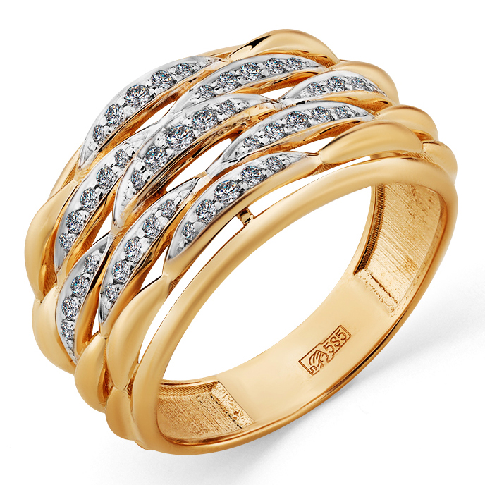 Кольцо, золото, бриллиант, 1-108303-00-00